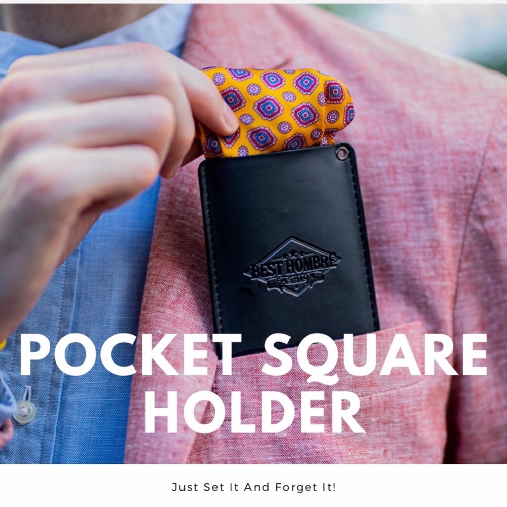 NWT Pocket Square Holder - Slim Suit Accessory